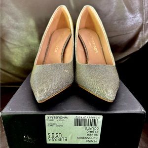 Kurt Geiger “Penina” New without Box 6.5 Silver Shimmer Stiletto High Heel